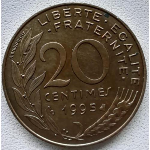 Франція 20 сантимів 1995