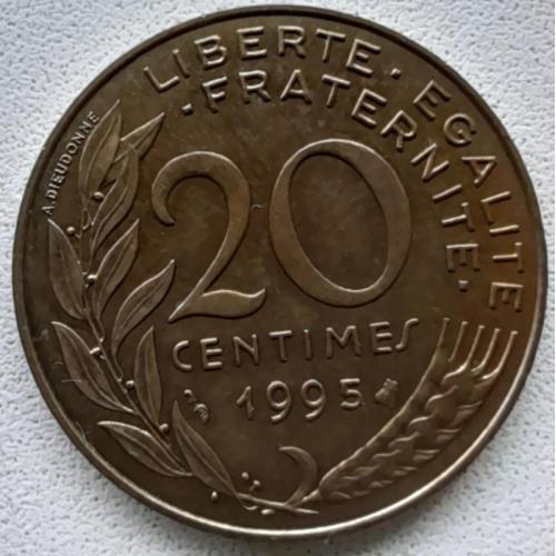 Франція 20 сантимів 1995