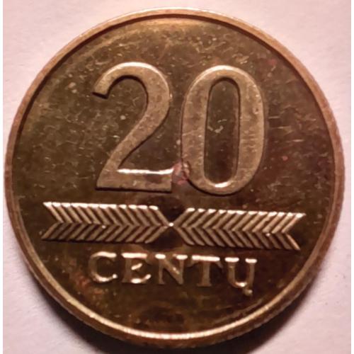 Литва 20 центів 1997