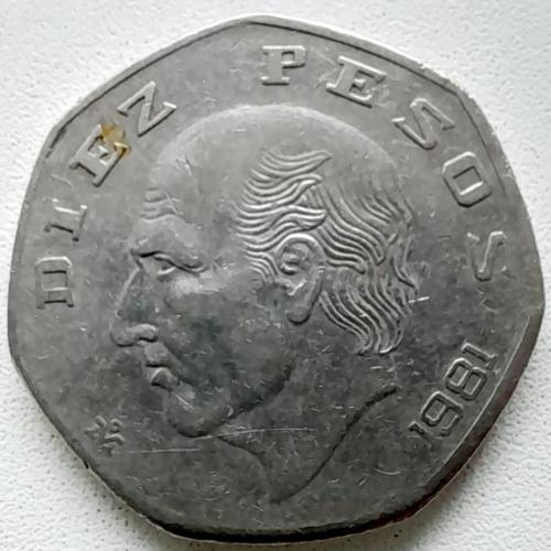 Мексика 10 песо 1981