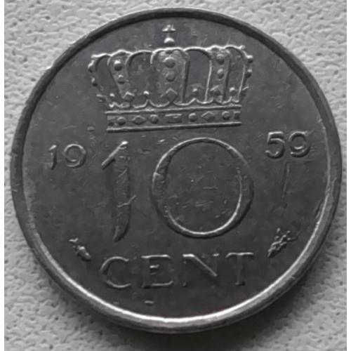 Нідерланди 10 центів 1959