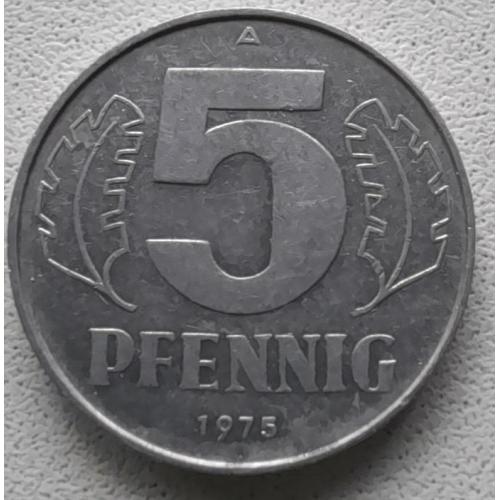 Німеччина 5 пфенігів 1975