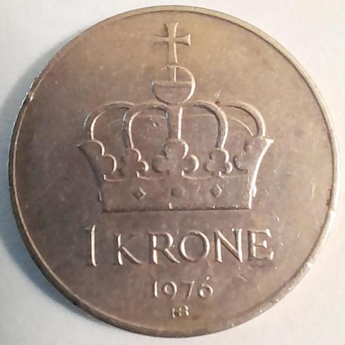 Норвегія 1 крона 1976