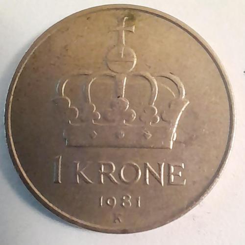 Норвегія 1 крона 1981