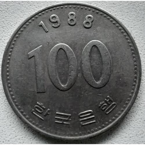 Південна Корея 100 вон 1988