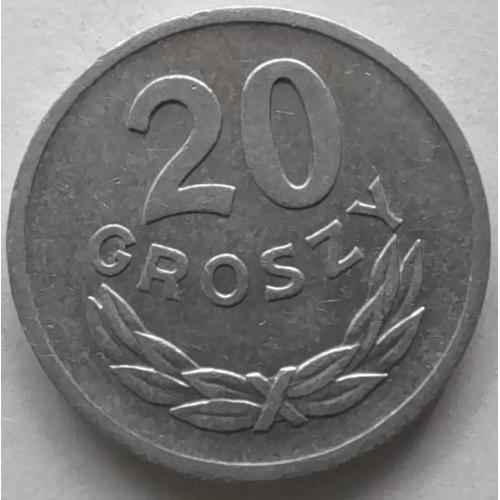 Польща 20 грошей 1968