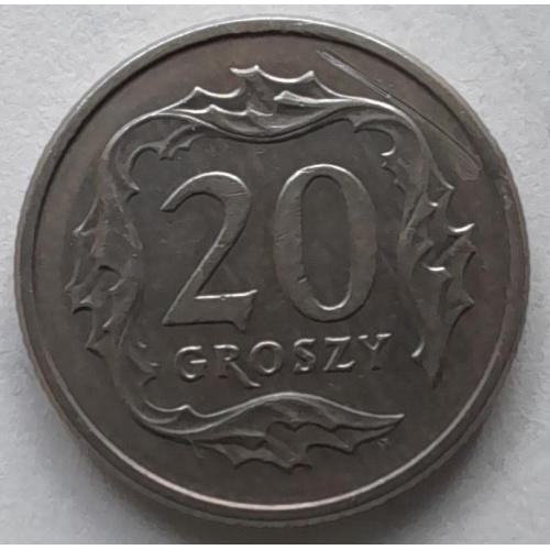 Польща 20 грошей 1991