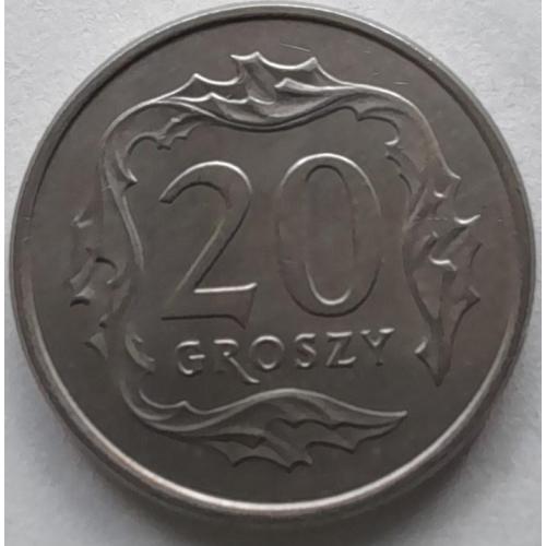 Польща 20 грошей 1992