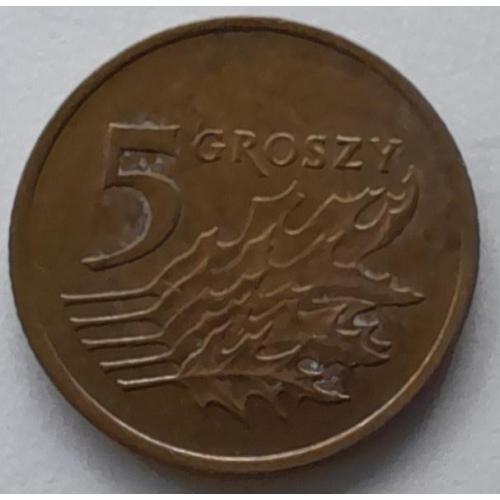 Польща 5 грошей 1990