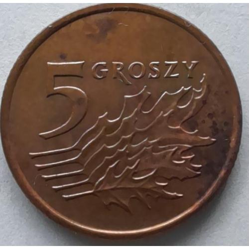 Польща 5 грошей 1992