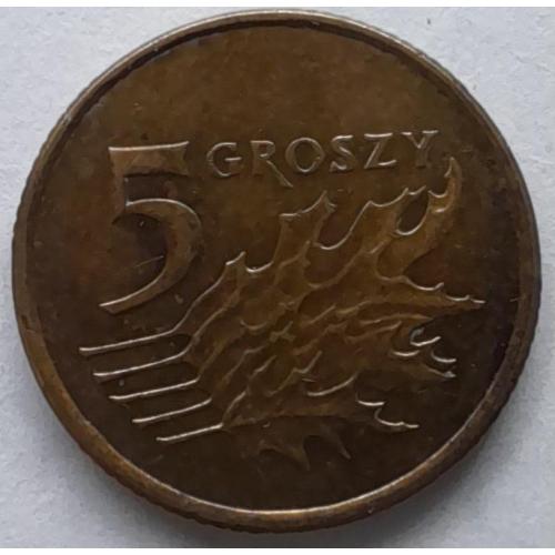 Польща 5 грошей 2010