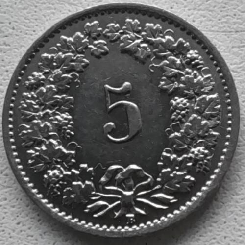 Швейцарія 5 раппен 1939