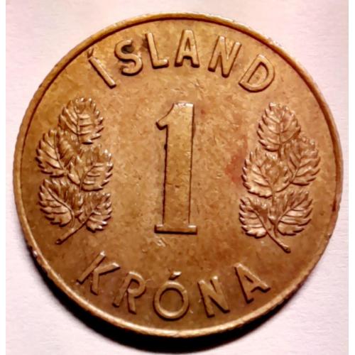 Ісландія 1 крона 1965