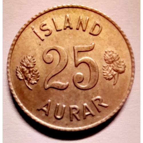 Ісландія 25 ейре 1961