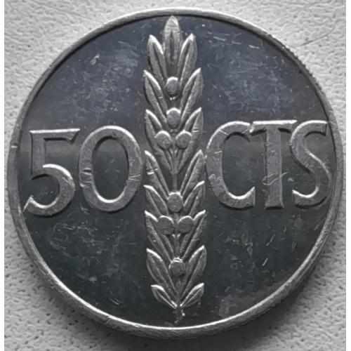 Іспанія 50 сентимів 1966