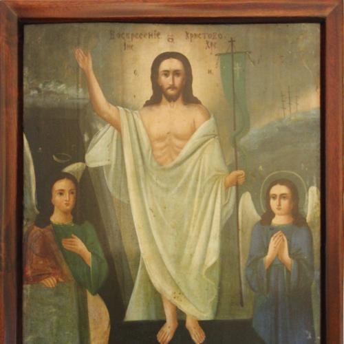 Икона "Воскресение христовое". 33х43 см.
