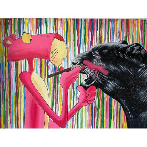 Картина «Розовая пантера» 60*90