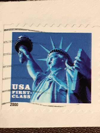 Марка США. Статуя Свободы. 2000 г.