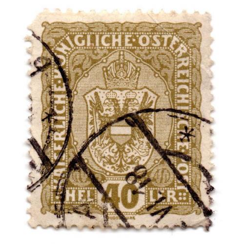 1916 г., Австрия, Герб (почтовый стандарт)