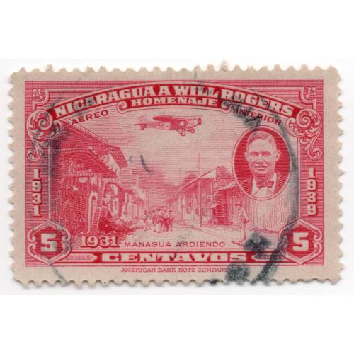 1939 г., Никарагуа, Авиапочта