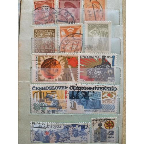 Поштові марки. Чехословаччина. Югославія. 15 шт