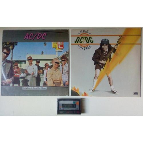 AC/DC – Dirty Deeds Done Dirt Cheap 1976 + High Voltage 1976 (SKC LX 90 - запись с LP)