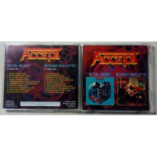 Accept - Metal Heart + Russian Roulette 1985+1986 (CD-Maximum)