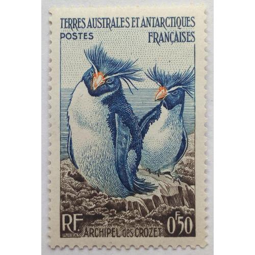 Антарктические территории Франции 1956 Пингвины, фауна, MLH(I)