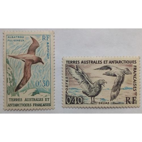 Антарктические территории Франции 1959 Птицы, фауна, MLH