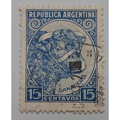 Аргентина 1936-1942 Буйвол, гашеная