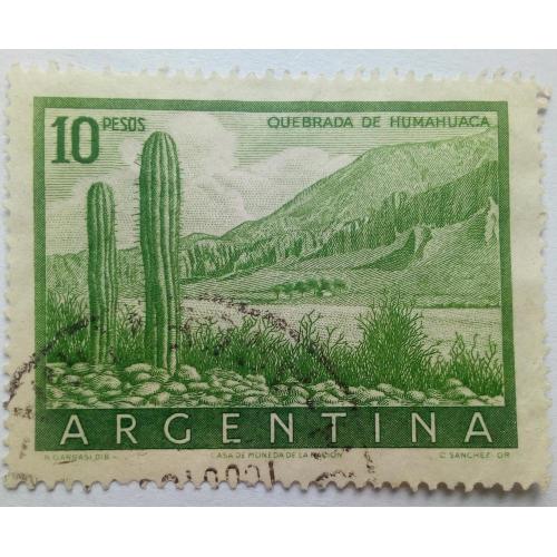 Аргентина 1954-1959 Кактусы, гашеная