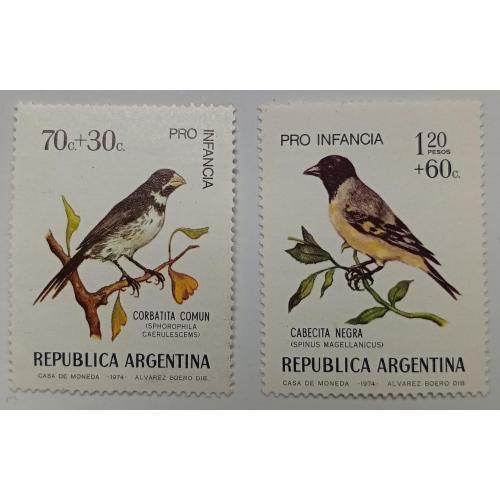 Аргентина 1974 Птицы, фауна, MNH