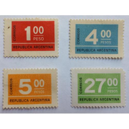 Аргентина 1976 Стандарт (4 марки), чистые