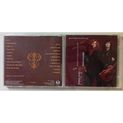 Аудио-диск Jimmy Page &amp; David Coverdale - Don’t Keave Me This Way 2003 (2 CD)