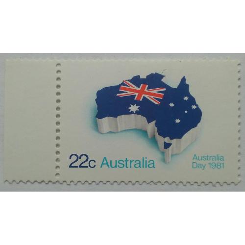 Австралия 1981 Карта, флаг, день страны, MNH