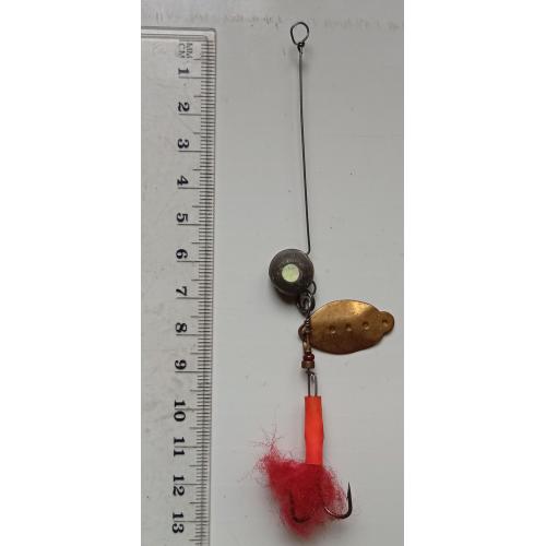 Блесна-колебалка с поводком № 15 (б/у)