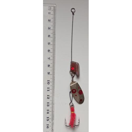 Блесна-колебалка с поводком № 28 (б/у)