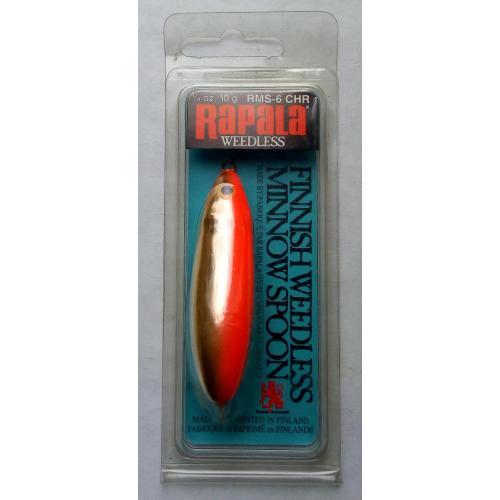 Блесна незацепляйка Rapala Minnow Spoon RMS-6 CHR (новая)