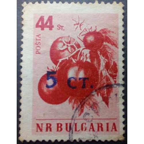 Болгария 1959 Фрукты, флора, с надпечаткой, гашеная