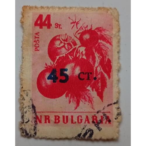 Болгария 1959 Фрукты, надпечатка, гашеная