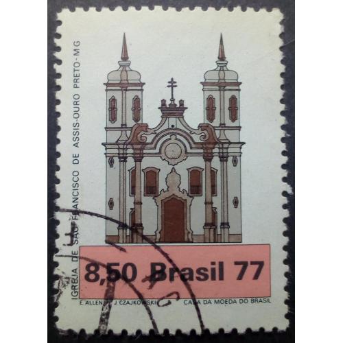 Бразилия 1977, Церкви, архитектура, гашеная