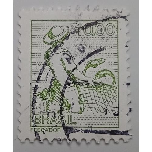 Бразилия 1977 Оккупация, 10.00, гашеная