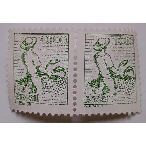 Бразилия 1977 Оккупация, 10.00, сцепка, MH