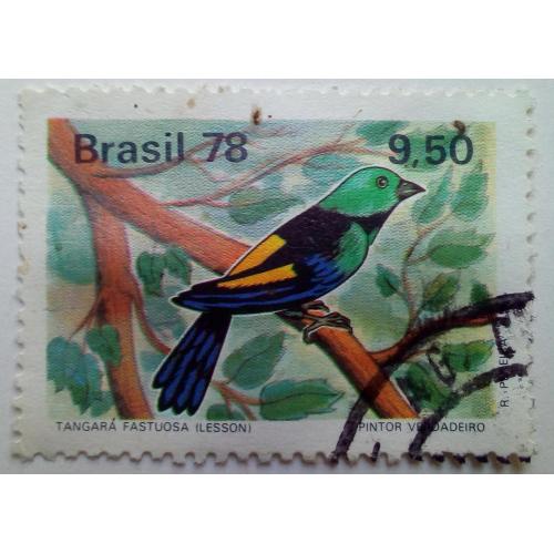 Бразилия 1978 Птицы, Тангара, гашеная(I)