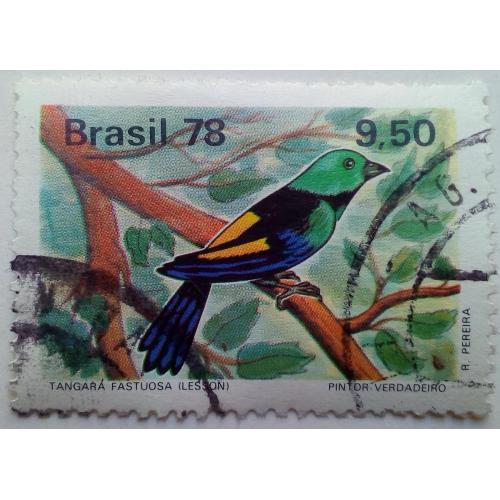 Бразилия 1978 Птицы, Тангара, гашеная