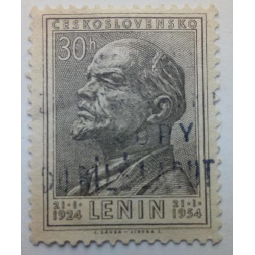 Чехословакия 1954 Ленин, 30H, гашеная