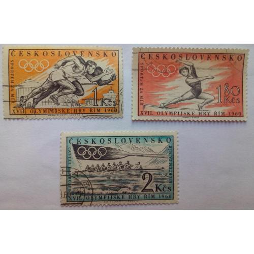 Чехословакия 1960 Олимпийские игры, Рим, гашеные (КЦ=1,6 евро)