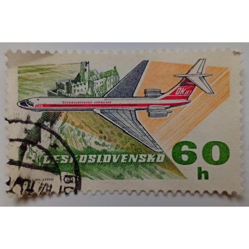 Чехословакия 1973 Самолет, 60h, гашеная(I)