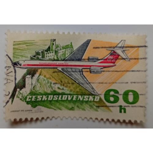 Чехословакия 1973 Самолет, 60h, гашеная(II)