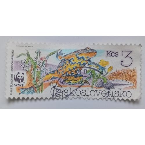 Чехословакия 1989 Жаба, гашеная
